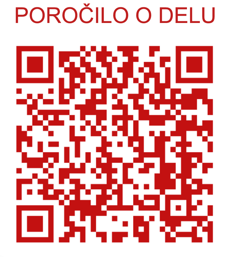 QR koda za hitri dostop do poročila o delu v letu 2024